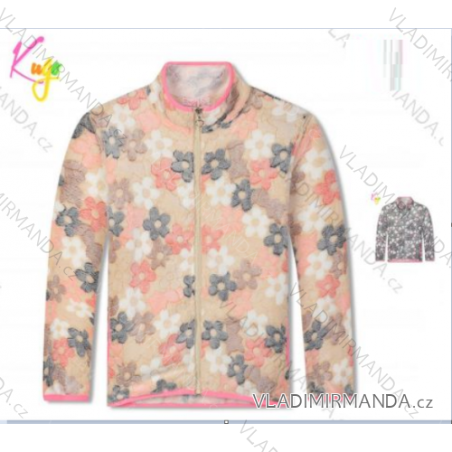 Zip-up sweatshirt for children's girls (98-128) KUGO FM1080