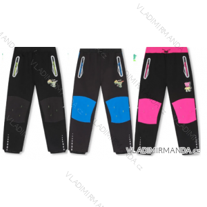 Softshell pants insulated with fleece children's girls and boys (104-134) KUGO HK5515