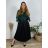 Women's Warm Long Sleeve Dress (L / XL ONE SIZE) ITALIAN FASHION IM421MIA