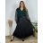 Women's Warm Long Sleeve Dress (L / XL ONE SIZE) ITALIAN FASHION IM421MIA