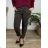 Plus Size Women's Long Stretch Pants (XL/2XL ONE SIZE) ITALIAN FASHION IMC22810