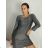 Women's Plus Size Long Sleeve Oversize Dress (XL/2XL/3XL ONE SIZE) ITALIAN FASHION IMC23024