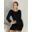 Women's Plus Size Long Sleeve Oversize Dress (XL/2XL/3XL ONE SIZE) ITALIAN FASHION IMC23024