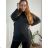 Women's Plus Size Long Sleeve Turtleneck T-Shirt (42/44/46 ONE SIZE) ITALIAN FASHION IM524006