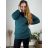 Knitted Dress a-Sweater Extended Long Sleeve Women's Plus Size (XL / 2XL ONE SIZE) ITALIAN FASHION IM4212261 Emerald xl/2xl one size