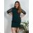 Women's short sleeve dress oversized (L-3XL) POLISH FASHION PMF20013