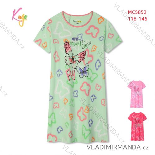 Nightgown short sleeve children's girls (98-128) KUGO MP1290