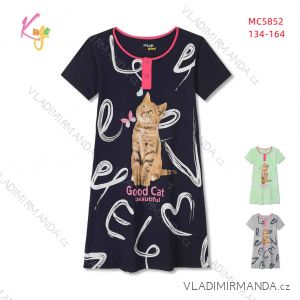 Nightgown short sleeve children's girls (98-128) KUGO MP1290