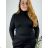 Knitted sweater thin turtleneck long sleeve women (L / XL ONE SIZE) ITALIAN FASHION IMD211110