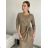 Summer long dress womens (uni sl) ITALIAN Fashion IM518123 -   beige -   S / M