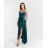 Women's Long Strapless Sequin Party Dress (S/M ONE SIZE) ITALIAN FASHION IMPSH233348