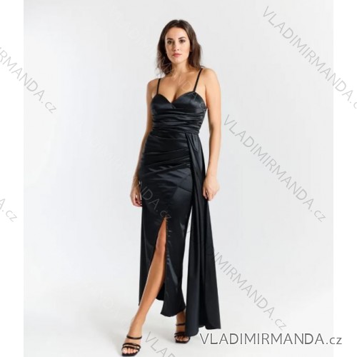 Women's Long Strapless Sequin Party Dress (S/M ONE SIZE) ITALIAN FASHION IMPSH233348