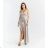 Women's Long Strapless Sequin Party Dress (S/M ONE SIZE) ITALIAN FASHION IMPSH233348