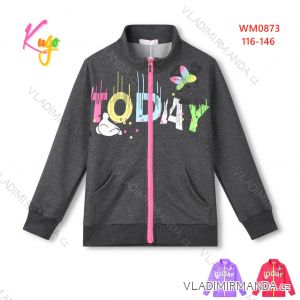 Zip-up sweatshirt long sleeve children's youth girls (116-146) KUGO FM8886