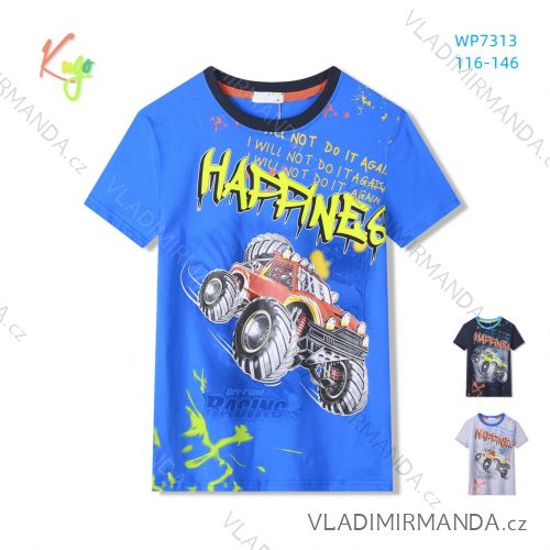 T-shirt short sleeve children's boys (98-128) KUGO FB3808