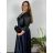 Women's Long Casual Short Sleeve Dress (S/M ONE SIZE) ITALIAN FASHION IMPSH236540