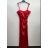 Women's Elegant Prom Carmen Strapless Dress (S/M/L ONE SIZE) ITALIAN FASHION IMPSH246642 red S/M/L