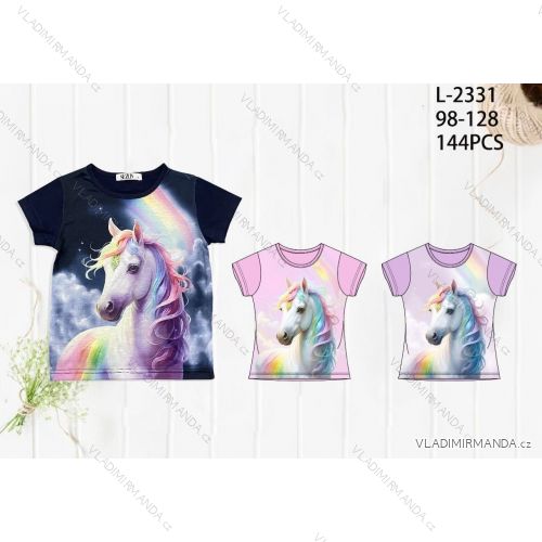 Girls' Youth Short Sleeve T-Shirt (116-146) SEZON JS-7018