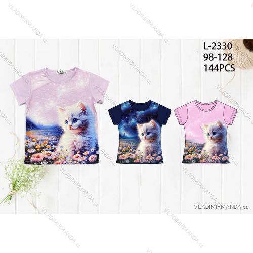 Girls' Youth Short Sleeve T-Shirt (116-146) SEZON JS-7018