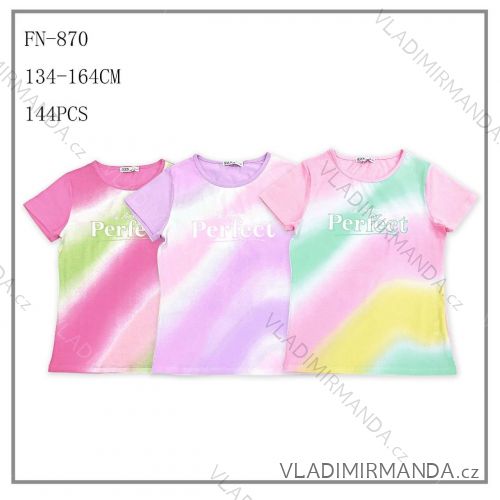 Girls' Youth Short Sleeve T-Shirt (116-146) SEZON JS-7018