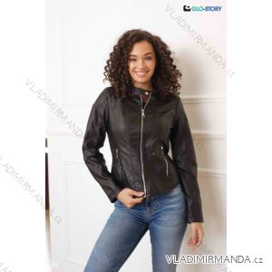 Women's leatherette jacket (S-XL) GLO-STORY GLO24WPY-4215-1