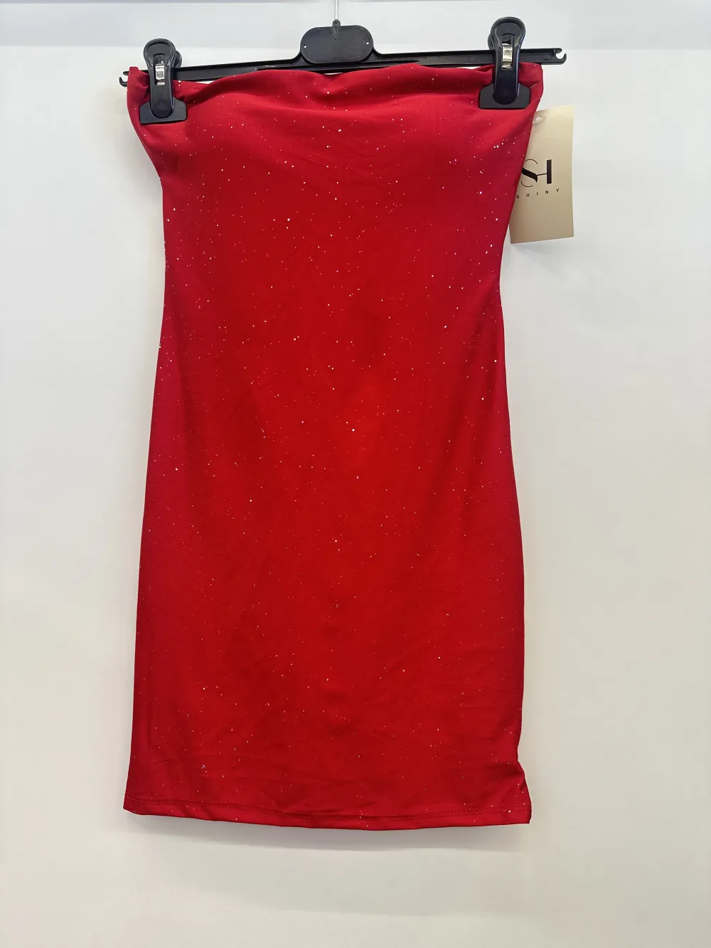 Short dress Carmen elegant glittery women's (S/M/L ONE SIZE) ITALIAN FASHION IMPSH2533899