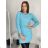 Dress with 3/4-sleeve ladies pocket (uni sl) ITALIAN Fashion IM3181746 S / M blue azure