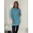 Dress with 3/4-sleeve ladies pocket (uni sl) ITALIAN Fashion IM3181746 S / M blue azure