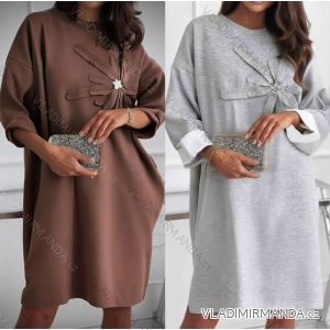 Women's elegant party long sleeve dress (S/M ONE SIZE) ITALIAN FASHION IM322282