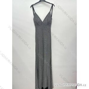 Women's Strapless Sparkly Party Long Dress (S/M ONE SIZE) ITALIAN FASHION IMPSH246567