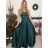 Women's long elegant social summer strapless dress (S/M ONE SIZE) ITALIAN FASHION IMPSH222935/DU -   light green -   S/M/L