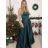 Women's long elegant social summer strapless dress (S/M ONE SIZE) ITALIAN FASHION IMPSH222935/DU -   light green -   S/M/L