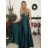 Women's long elegant social summer strapless dress (S/M ONE SIZE) ITALIAN FASHION IMPSH222935/DU -   light green -   S/M/L