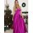 Women's long elegant social summer strapless dress (S/M ONE SIZE) ITALIAN FASHION IMPSH222935/DU -   light green -   S/M/L