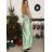 Women's long elegant social summer strapless dress (S/M ONE SIZE) ITALIAN FASHION IMPSH222935/DU -   light green -   S/M/L