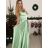 Women's long elegant social summer strapless dress (S/M ONE SIZE) ITALIAN FASHION IMPSH222935/DU -   light green -   S/M/L