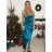 Women's Strapless Satin Long Party Dress (44/46 ONE SIZE) ITALIAN FASHION IMPSH246357XL