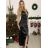 Women's Strapless Satin Long Party Dress (44/46 ONE SIZE) ITALIAN FASHION IMPSH246357XL