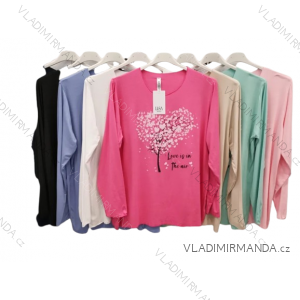 Women's oversized long sleeve T-shirt (S/M/L ONE SIZE) ITALIAN FASHION IMPLI253039