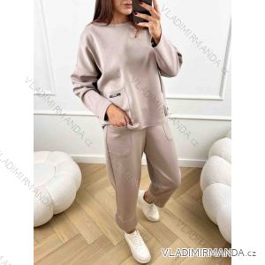 Women's tracksuit set, oversized long sleeve sweatshirt and sweatpants (S/M/L ONE SIZE) ITALIAN FASHION IMWCP25028