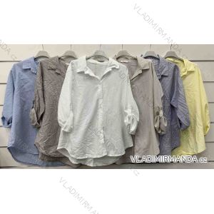 Classic 3/4 long sleeve shirt for women (S/M/L ONE SIZE) ITALIAN FASHION IMWCP25039