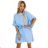 287-36 SOFIA Butterfly Dress with Waist Tie - Pastel Blue
