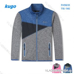 Zip-up sweatshirt long sleeve children's youth girls and boys (116-146) KUGO FM8781