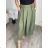 Women's long skirt (S/M ONE SIZE) ITALIAN FASHION IMC23511 S / M green khaki