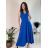 Women's elegant party long sleeve dress (S/M ONE SIZE) ITALIAN FASHION IM322282 emerald green S/M/L