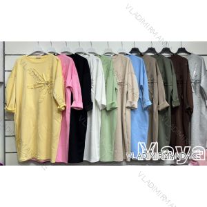 Summer dress 3/4 long sleeve women's oversized (48/50/52 ONE SIZE) ITALIAN FASHION IMWMY25138