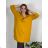 Shirt 3/4 sleeve ladies strip (4XL/5XL ONE SIZE) ITALSKÁ MÓDA IM422026
