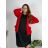 Elegant long sleeve women's jacket, oversized (48/50/52 ONE SIZE) ITALIAN FASHION IMD25513 48/50 red