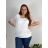 Tunic Blouse Short Sleeve Women's Plus Size (XL/2XL/3XL ONE SIZE) ITALIAN FASHION IM424128