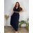 Women's short-sleeved summer shirt dress with belt (42/44/46 ONE SIZE) ITALIAN FASHION IM425036